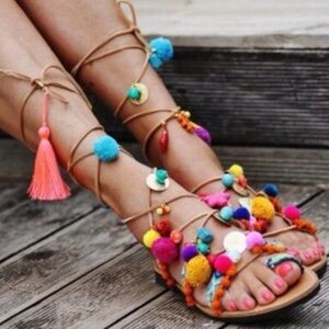 ELINA LINARDAKI PENNY LANE SANDALS ANTHROPOLOGIE